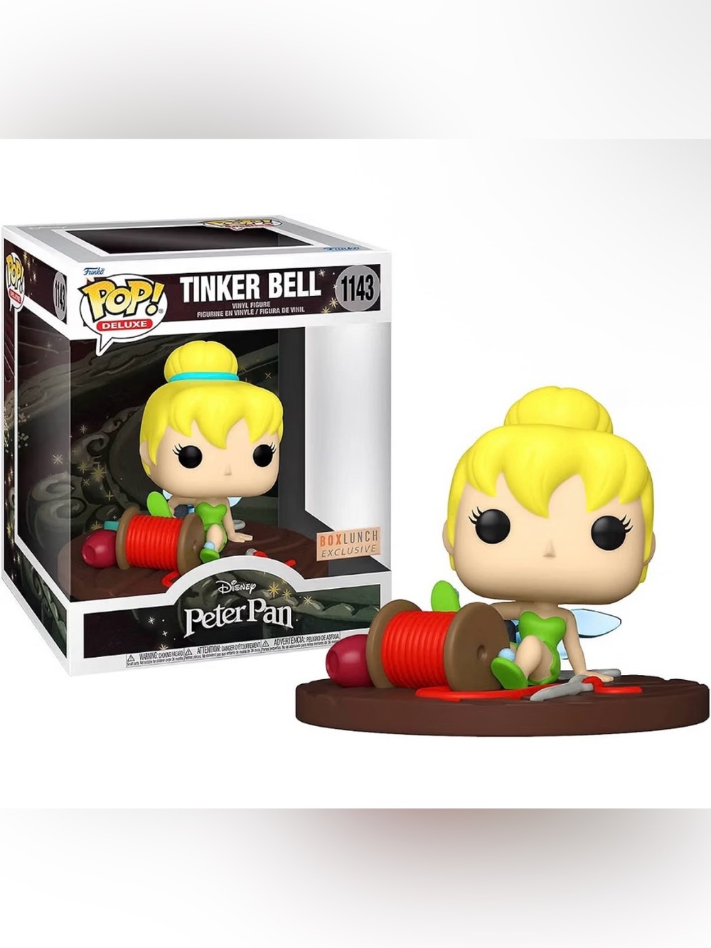 Funko Peter Pan POP! Deluxe Vinyl Figurine Tinker Bell on Spool 9 cm